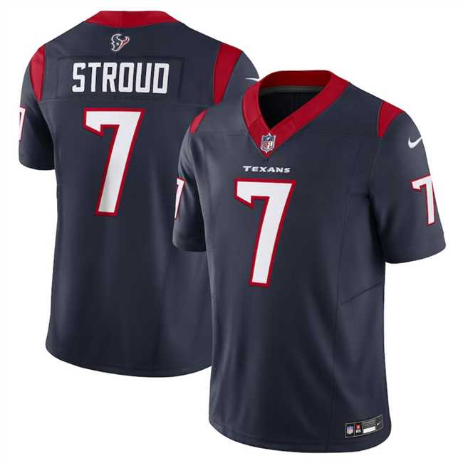Men & Women & Youth Houston Texans #7 C.J. Stroud Navy 2023 F.U.S.E Vapor Untouchable Jersey
